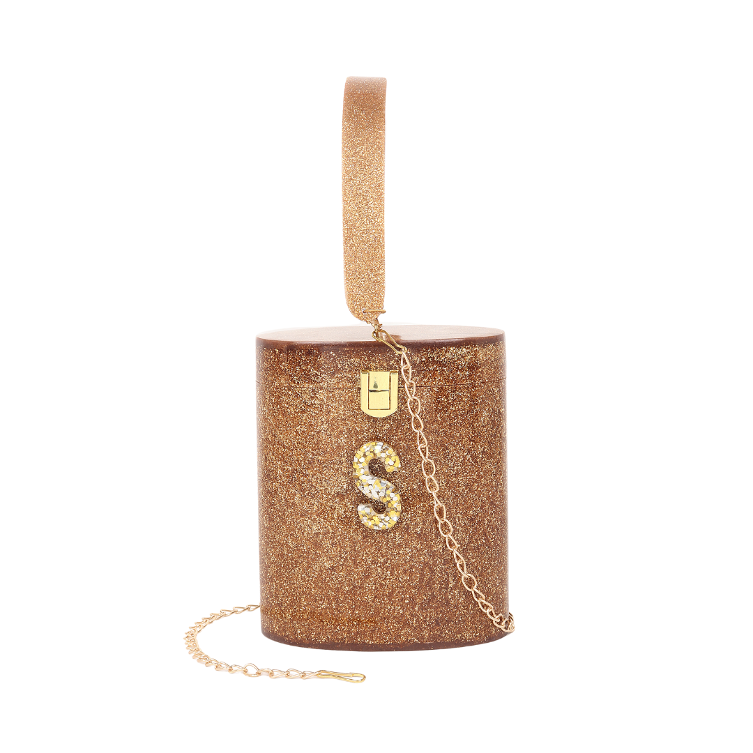Resin Casket - Bucket Customised Evening Clutch Bag