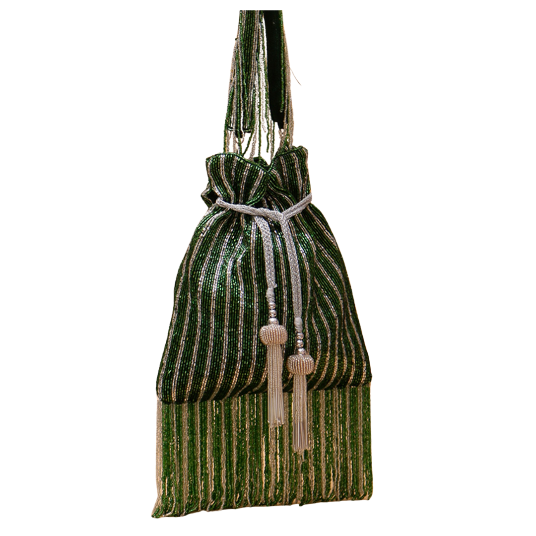 Designer Multicolored Potli Bag For Unique Partywear Styles