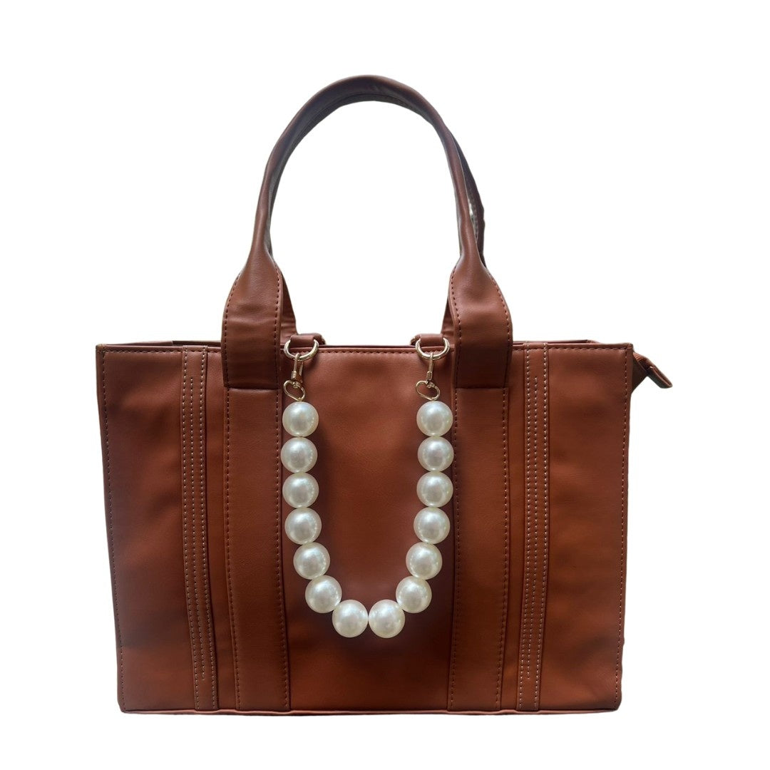 Customised Vegan Leather Travel Tote Bag with Monogram