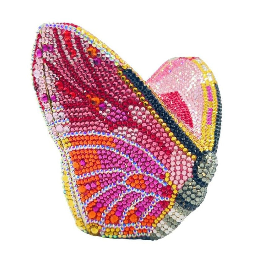 Butterfly Crystal Rhinestone Party Clutch Bag