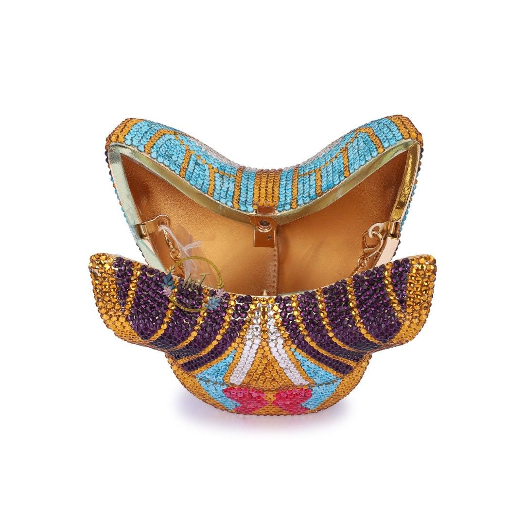 Butterfly Crystal Rhinestone Party Clutch Bag