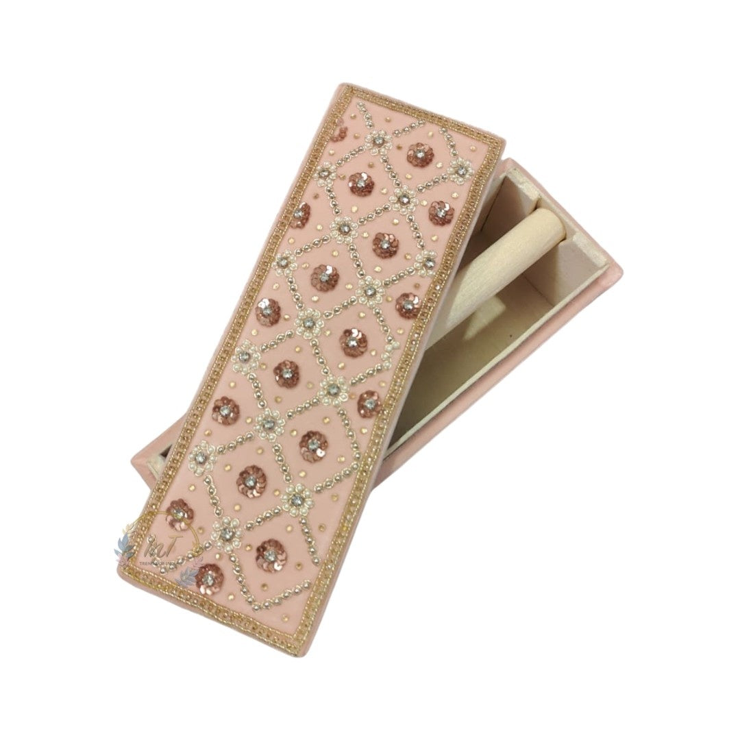 Bridal Customised Embroidery Name Bangle Box