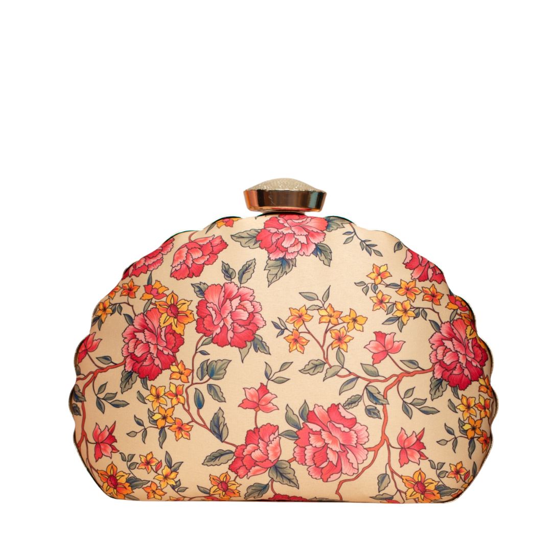 Handcrafted Printed Box Clutch for Women