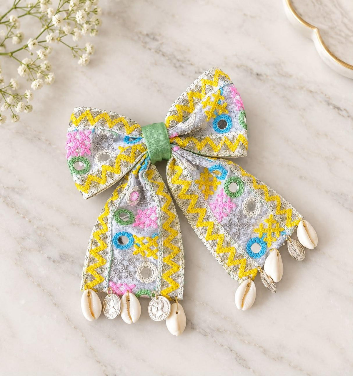 Bow Navratri Hair Clip