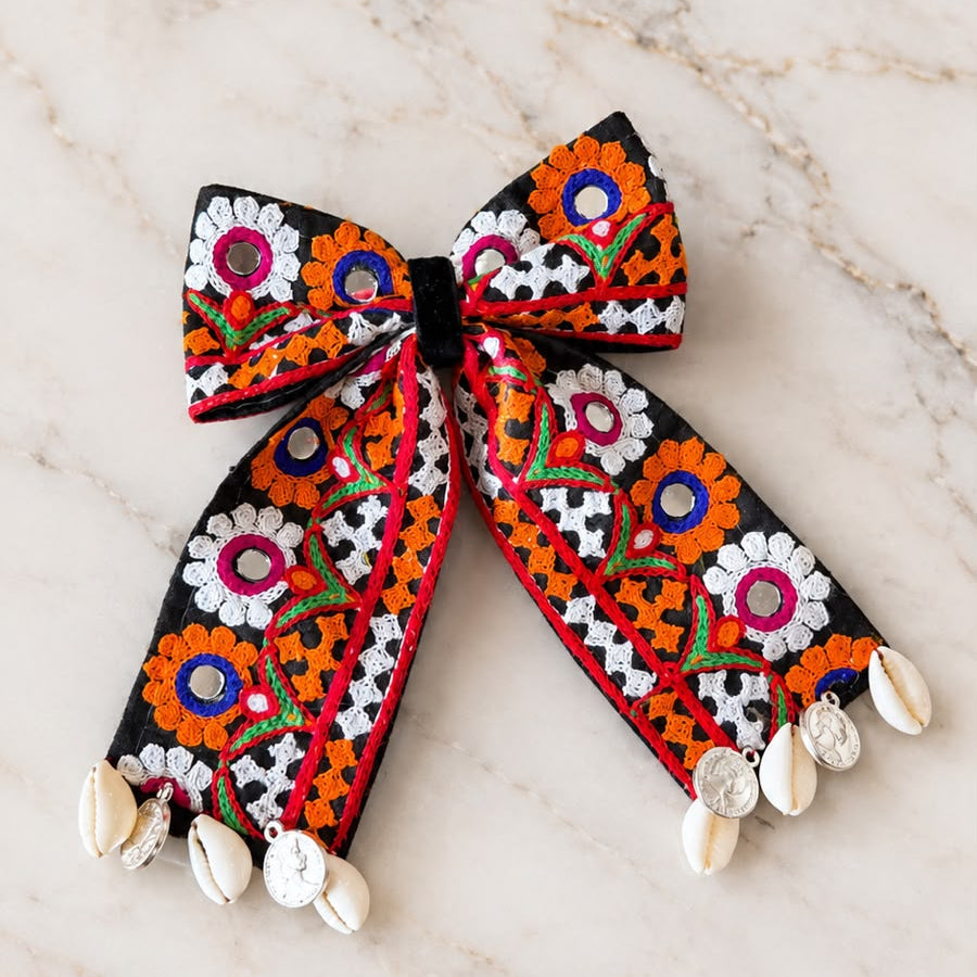 Bow Navratri Hair Clip