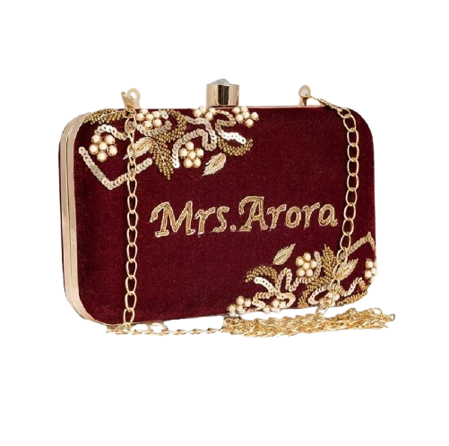 Customised Name Sling Clutch Bag for Women