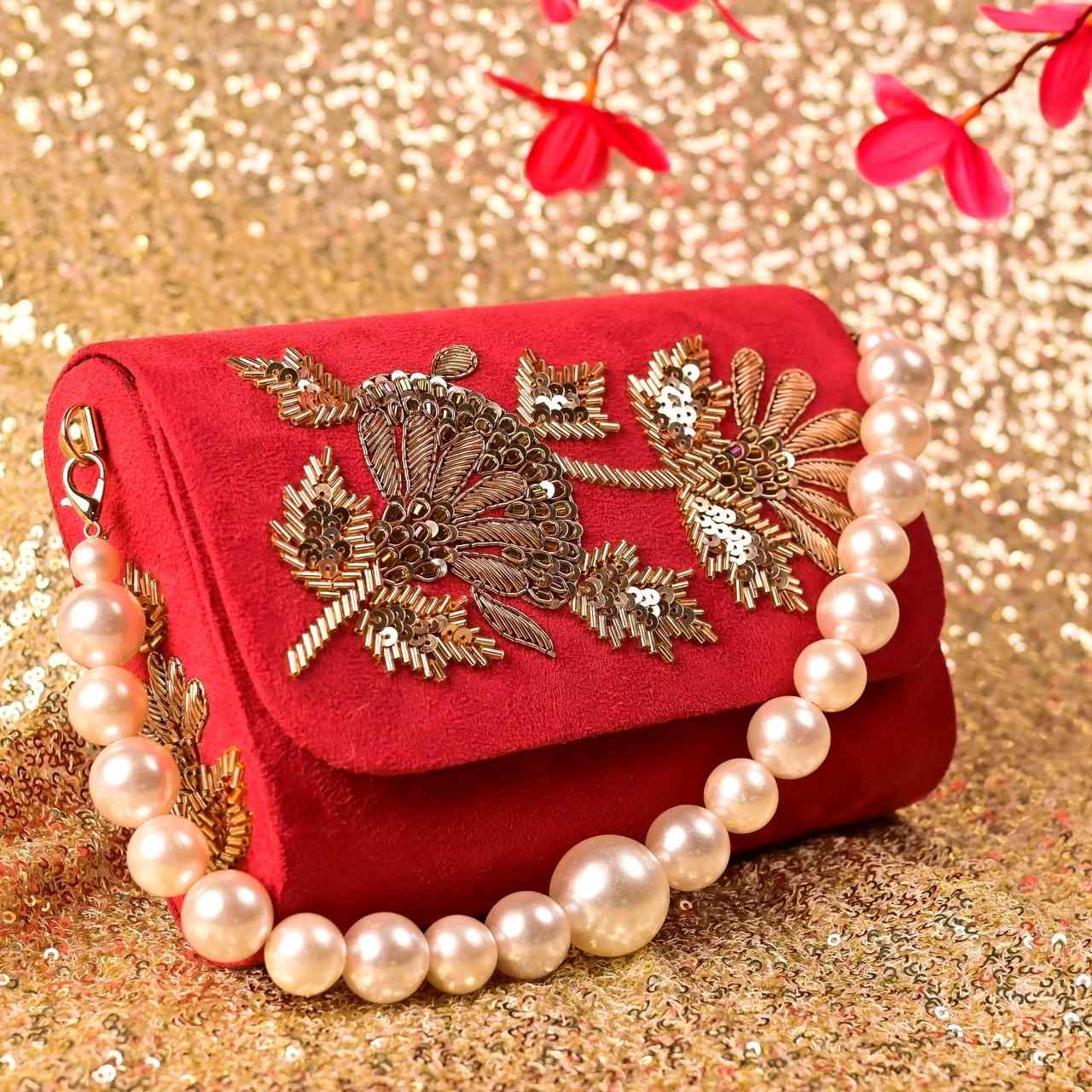 Suede Embroidery Women Handbag