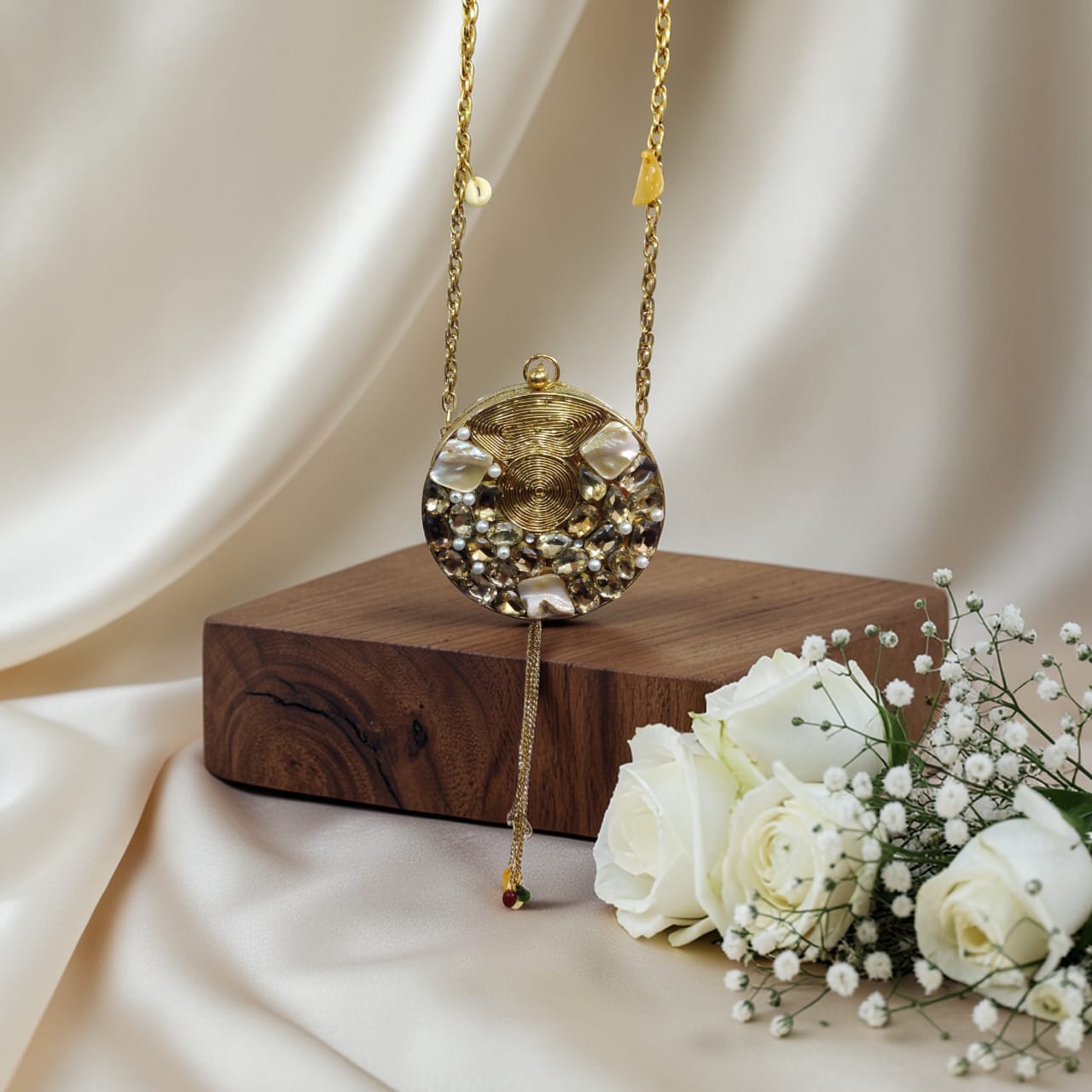 Gold Metallic Mini Party Clutch