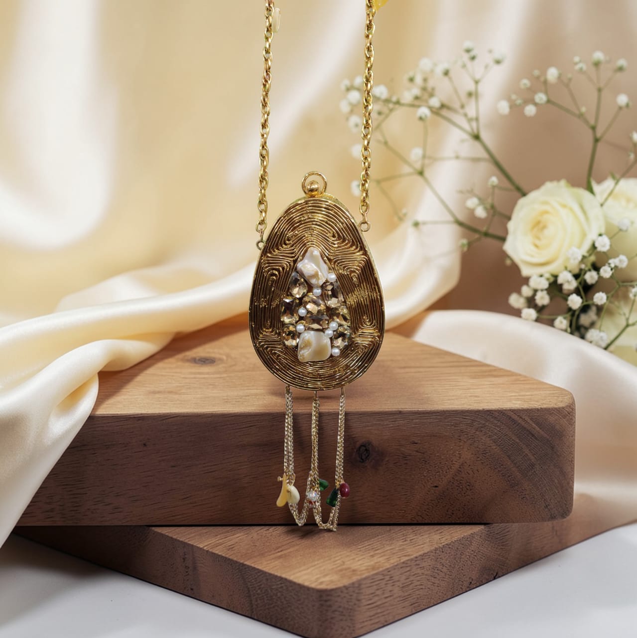 Gold Metallic Mini Party Clutch