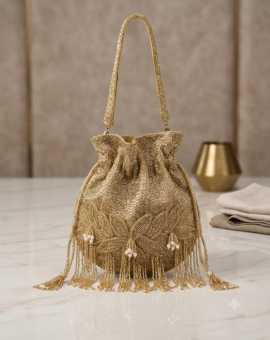 Designer Embroidery Wedding Potli Bag