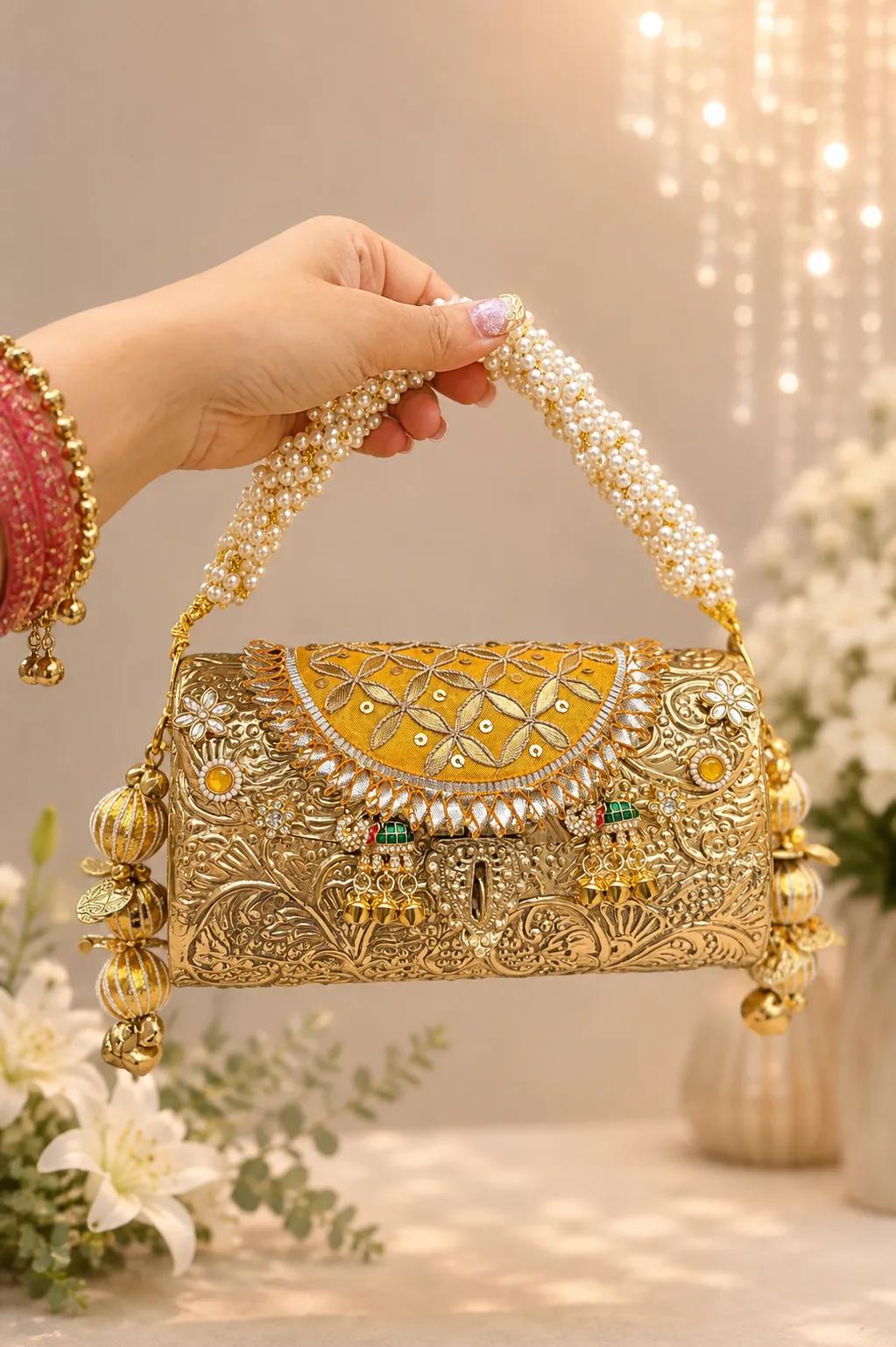 Brass Party Bag for women