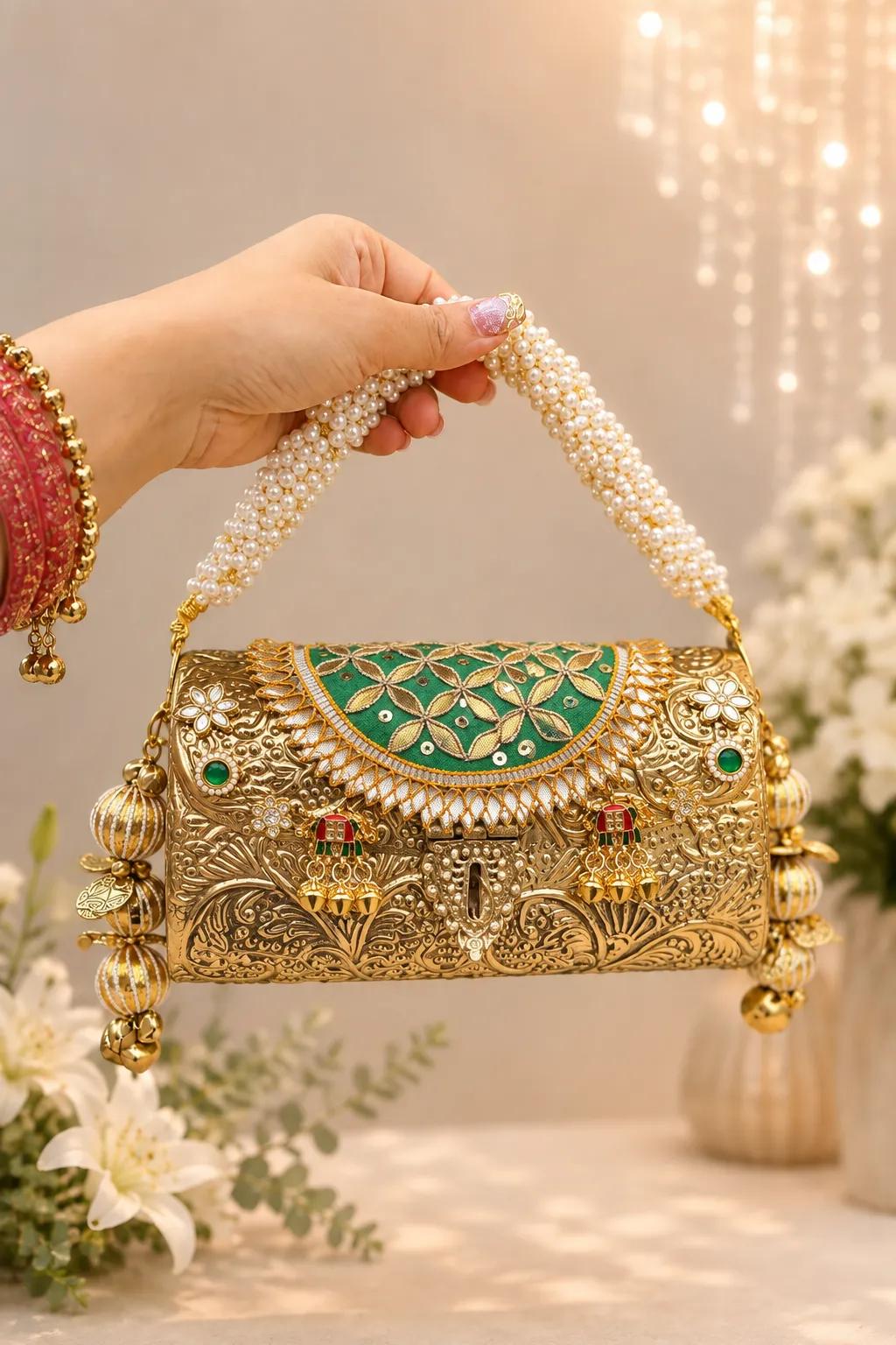 Brass Party Bag for women