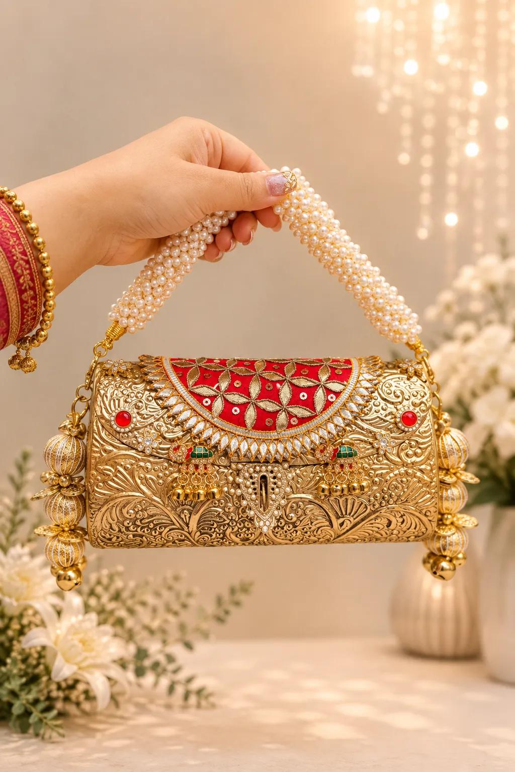 Brass Party Bag for women