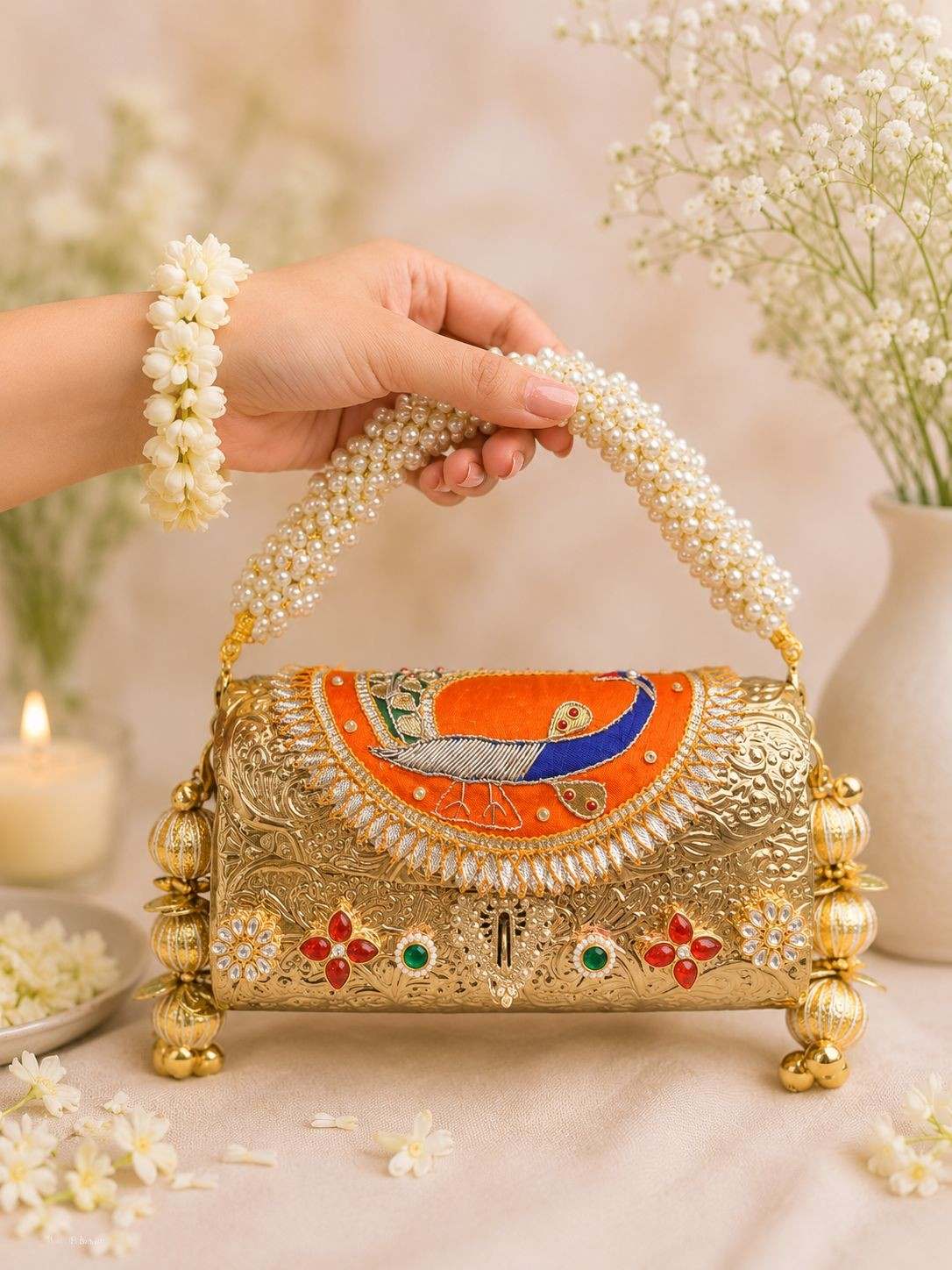 Brass Party Bag for women