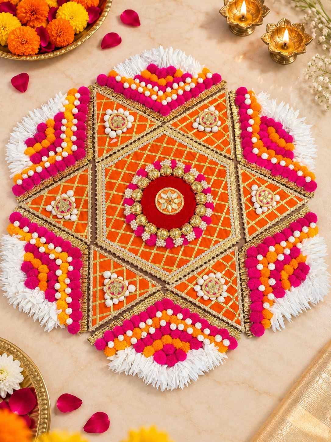 Floor Rangoli - Diwali Decor