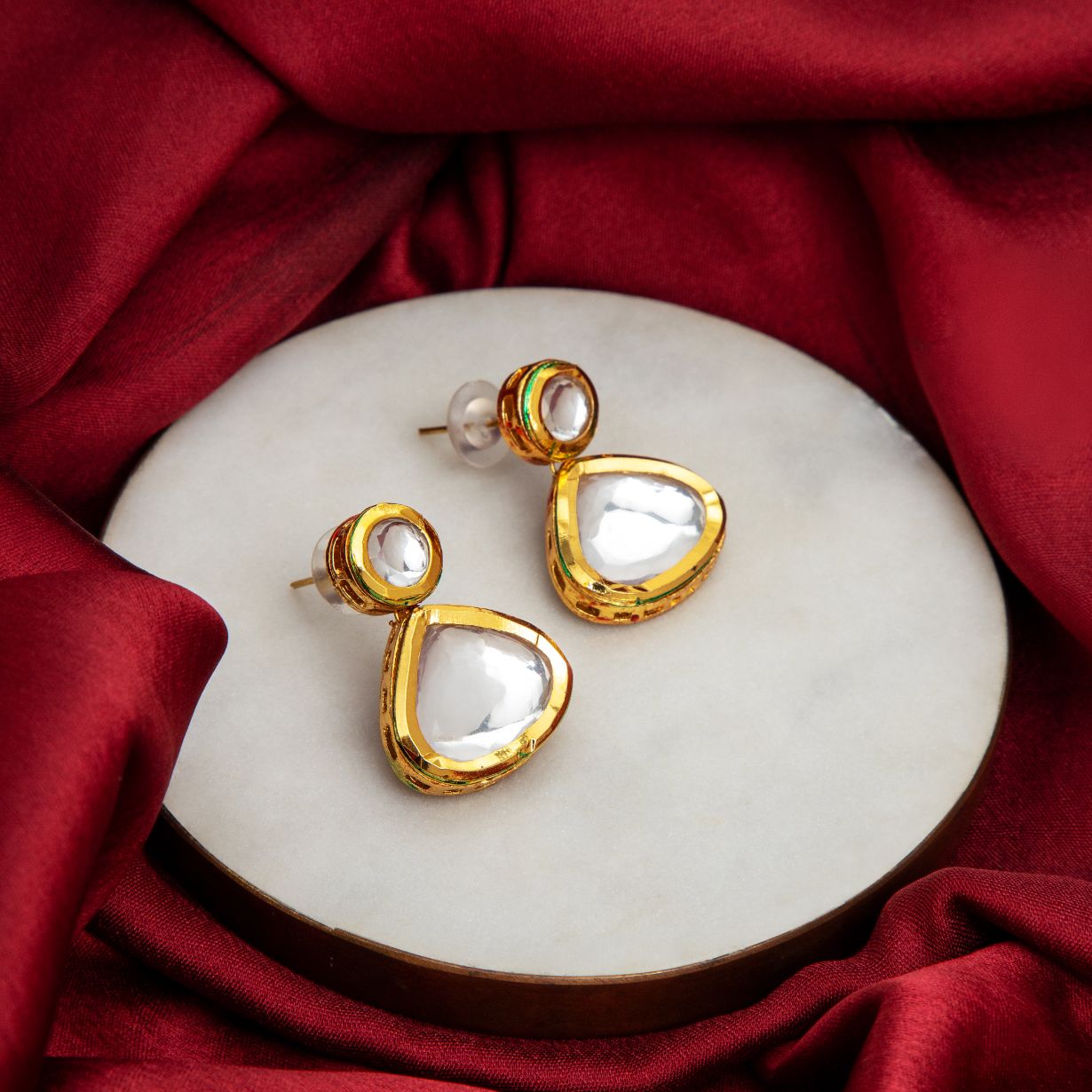 Kundan Drop Earring for Traditional Wear