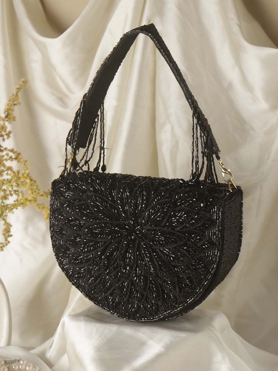 Floral Embroidery Handbag