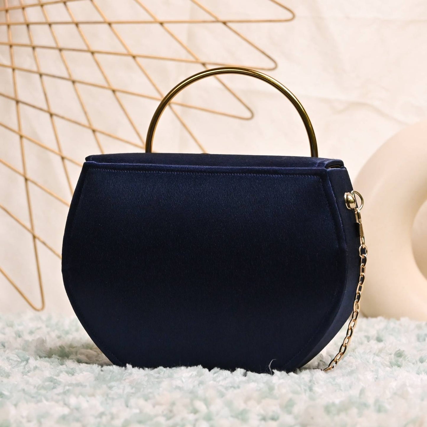 Mini Box Brass Handle Bag