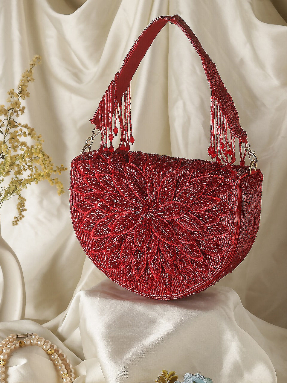 Flora Embroidery Handbag