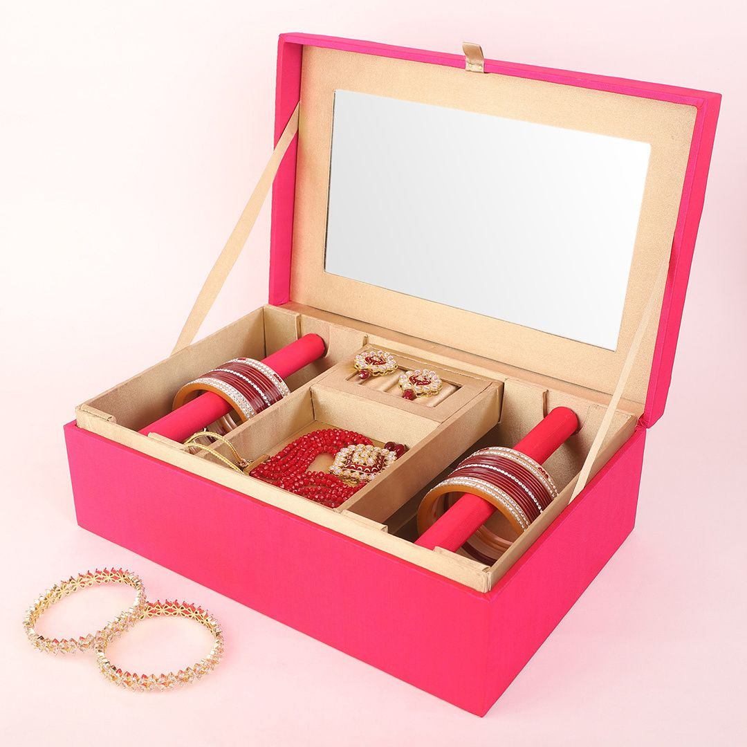 Wedding Trousseau Jewelry Box & Clutch Combo Gift Set