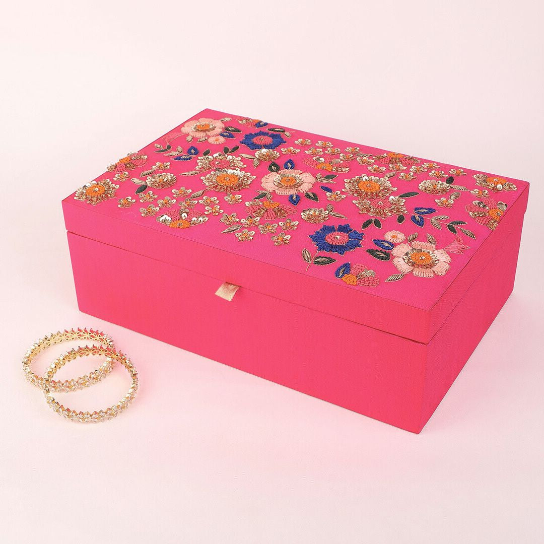 Wedding Trousseau Jewelry Box & Clutch Combo Gift Set