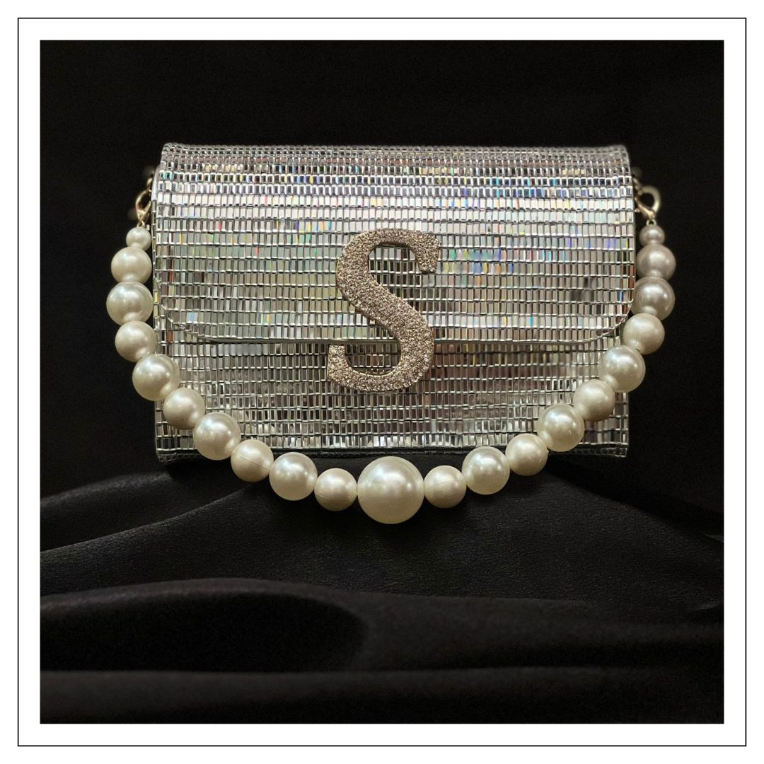 Rhinestone Mini Box Bag