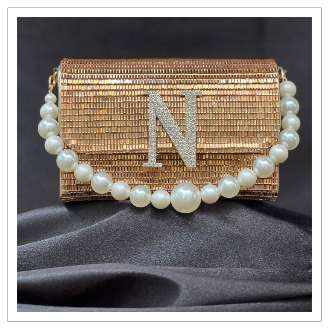 Rhinestone Mini Box Bag