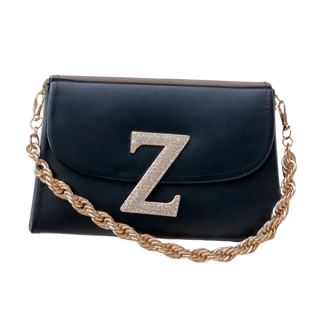 Vegan Leather Monogram Mini Box Bag