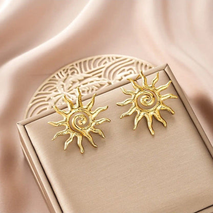 Gold Plated Korean Top Earrings