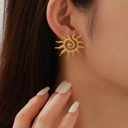 Gold Plated Korean Top Earrings
