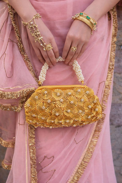 Soft Golden Pouch Party Bag