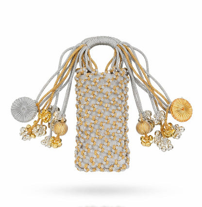Knotted Macrame Party Mobile Carry Bag