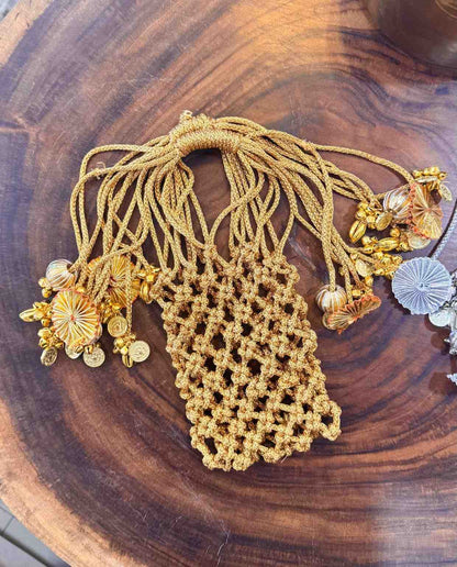 Knotted Macrame Party Mobile Carry Bag