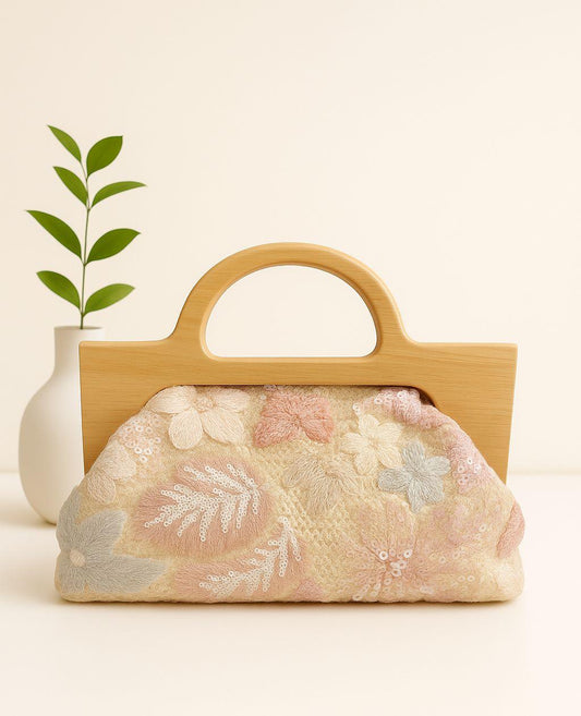 Handcrafted Wooden Box Clutch