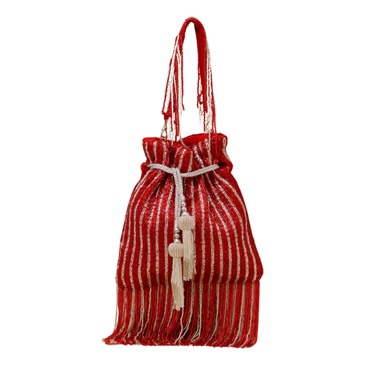 Designer Multicolored Potli Bag For Unique Partywear Styles - Dohri