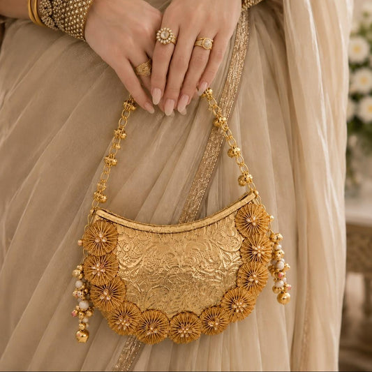 Brass Party Bag for women