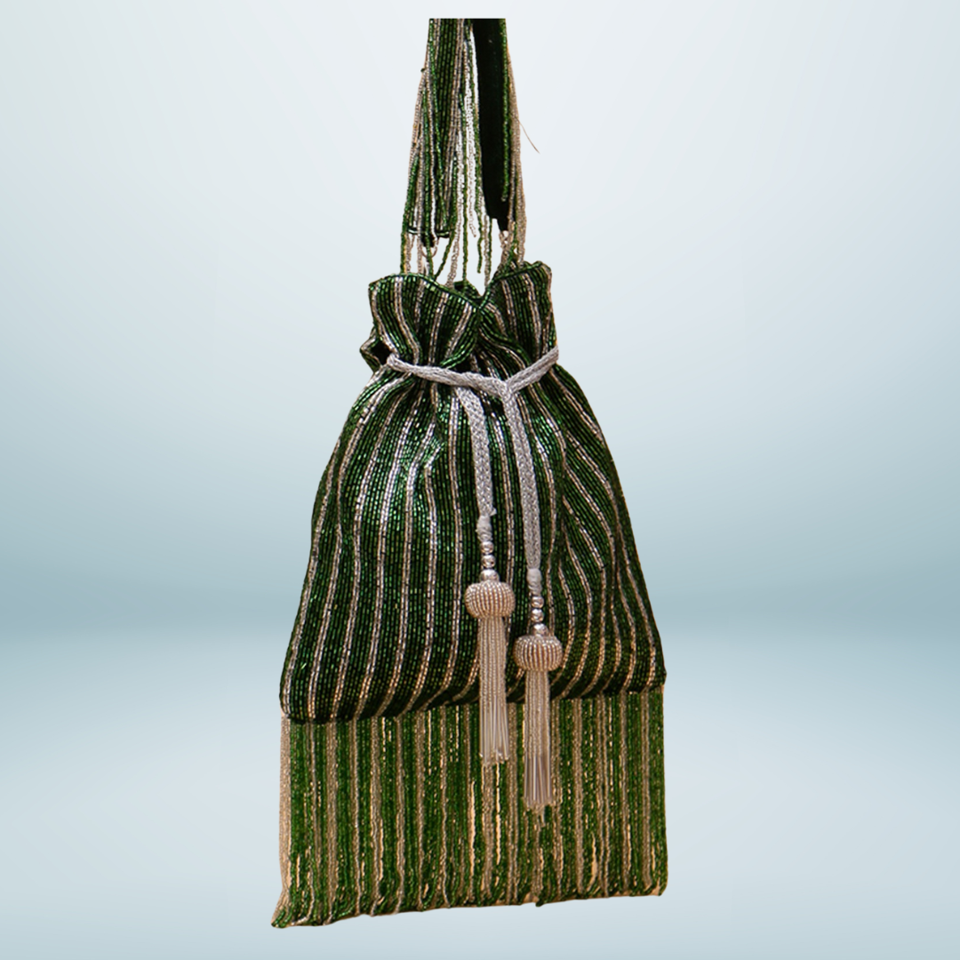 Designer Multicolored Potli Bag For Unique Partywear Styles - Dohri