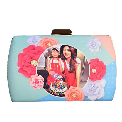 Personalized Photo Gift Clutch for Mother's Day I Free Mug