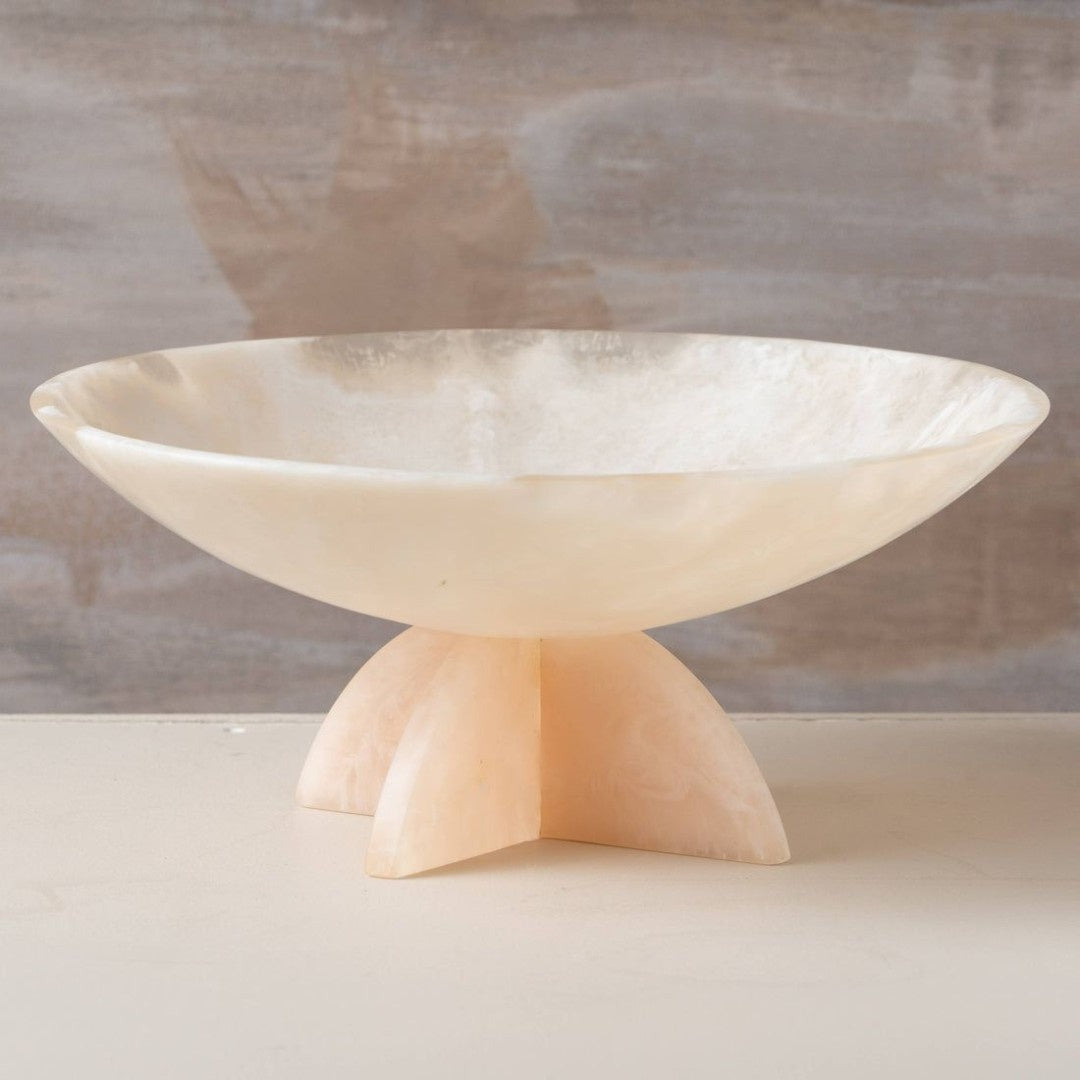 HandCrafted Centerpiece Bowl - Resin Decorative Bowls -Fruit Bowl