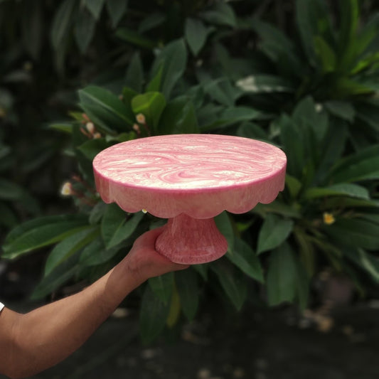 Elegant Decorative Marble Cake Stand – Handcrafted Luxury Serveware