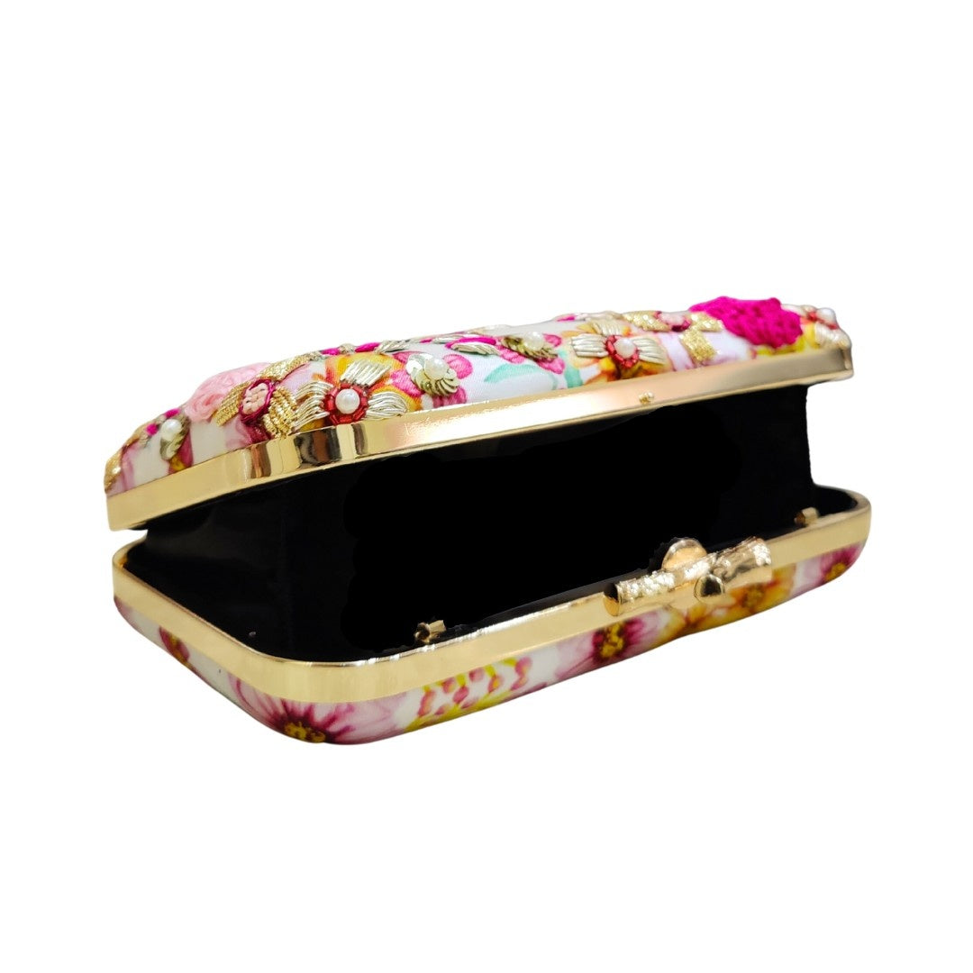 Customised Embroidery Name Women Party Clutch Bag