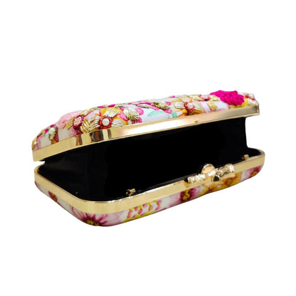 Customised Embroidery Name Women Party Clutch Bag