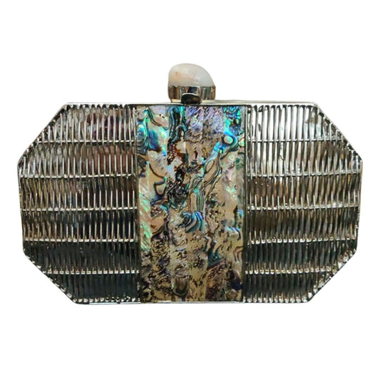 Brass Mother of pearl Clutch