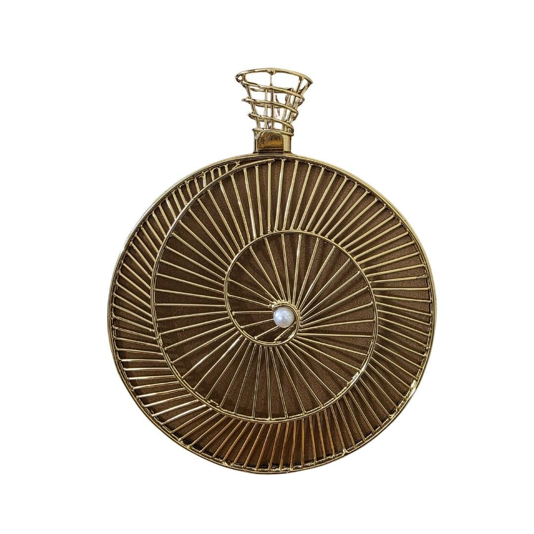 Designer Brass Clutch Bag