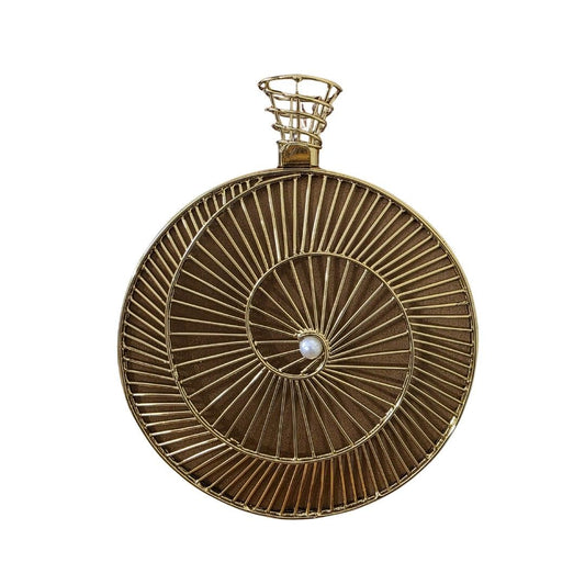 Designer Brass Clutch Bag