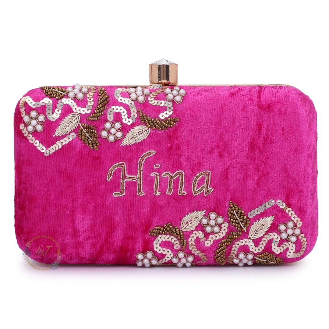 Customised Name Sling Clutch Bag for Women