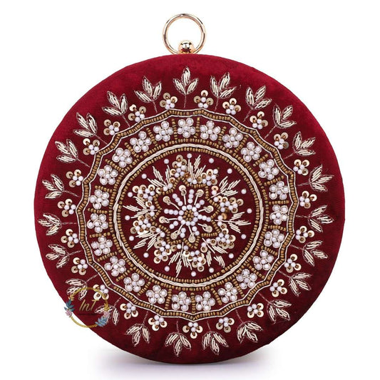 Embroidered Customised Clutch Bag for Women