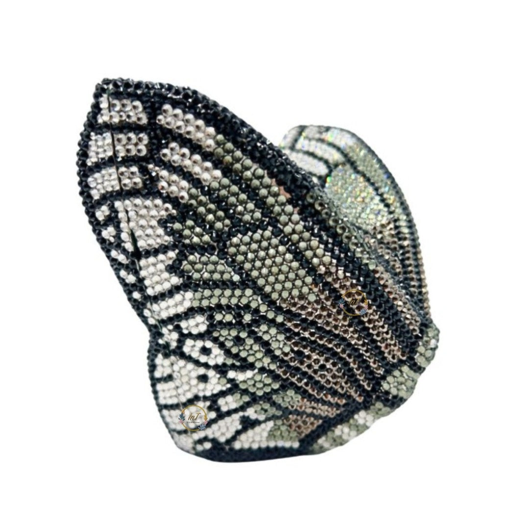 Butterfly Crystal Rhinestone Party Clutch Bag