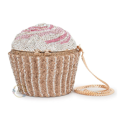 Cupcake Crystal Rhinestone Party Clutch Bag