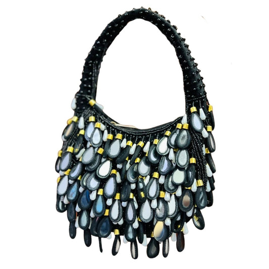 Mirror Embellished Evening Party Handbag